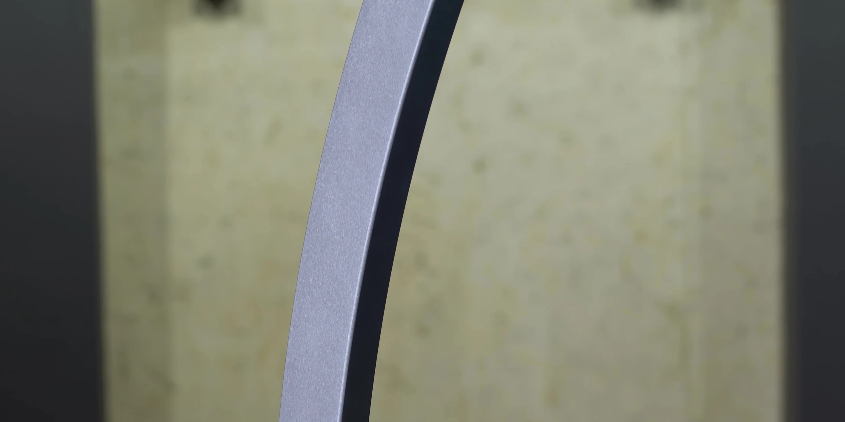 View of the steel tube with its characteristic bend