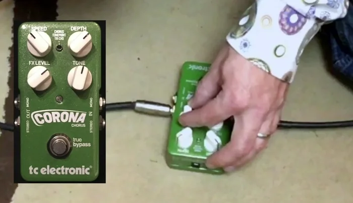 Adjust the 'Tone' control. This is a frequency sweep that allows you to shape the overall tone of the effect, adding brightness or darkness.