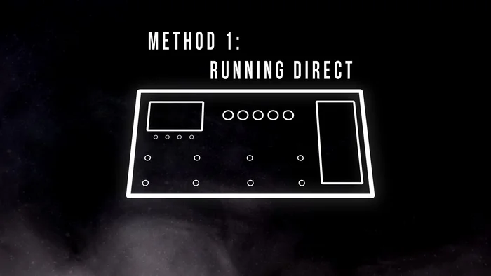 Plug your guitar into your multi-effects unit.