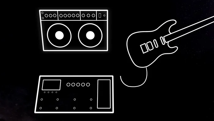Guitar -> Multi-effects pedal input