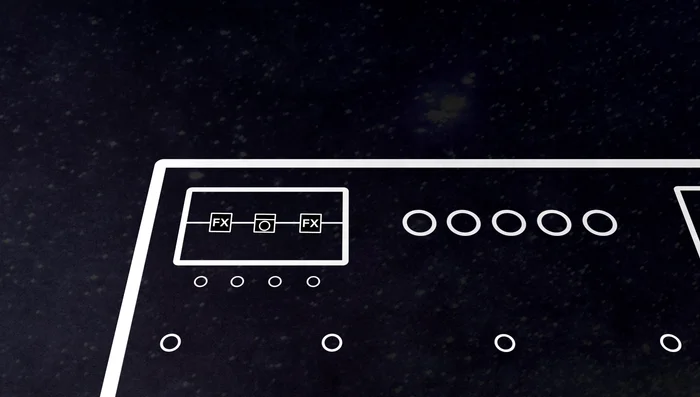 Plug the multi-effects unit into a powered speaker.