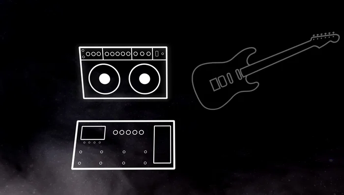 Plug the multi-effects unit into your guitar amp's input.