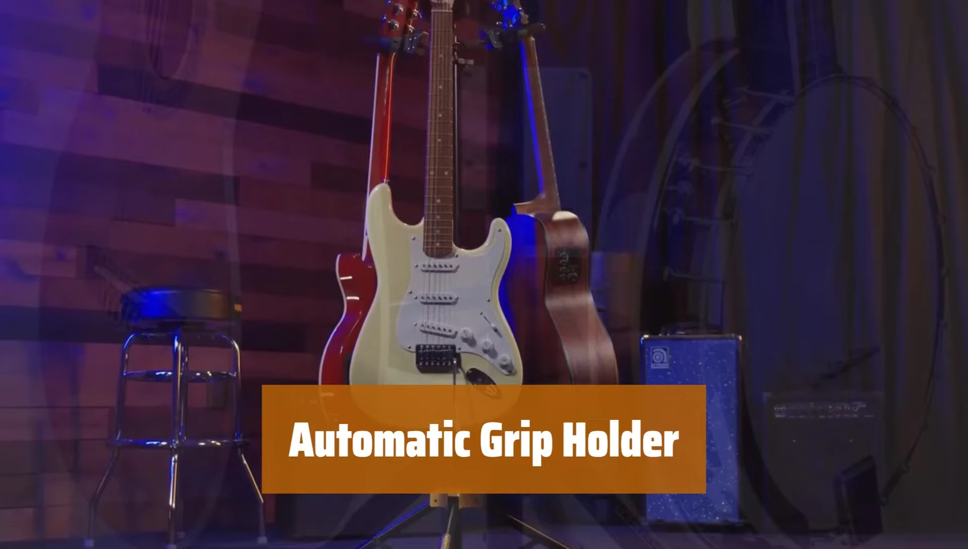Close up of the automatic grip mechanism.