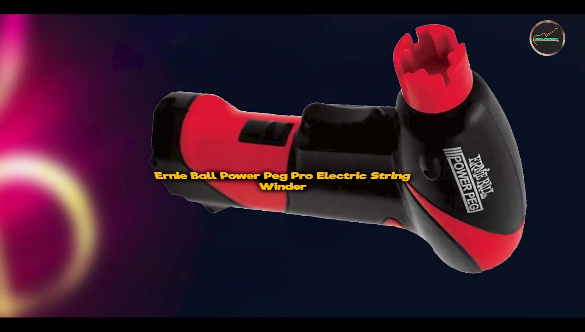 The Ernie Ball Power Peg Pro Electric string winder.