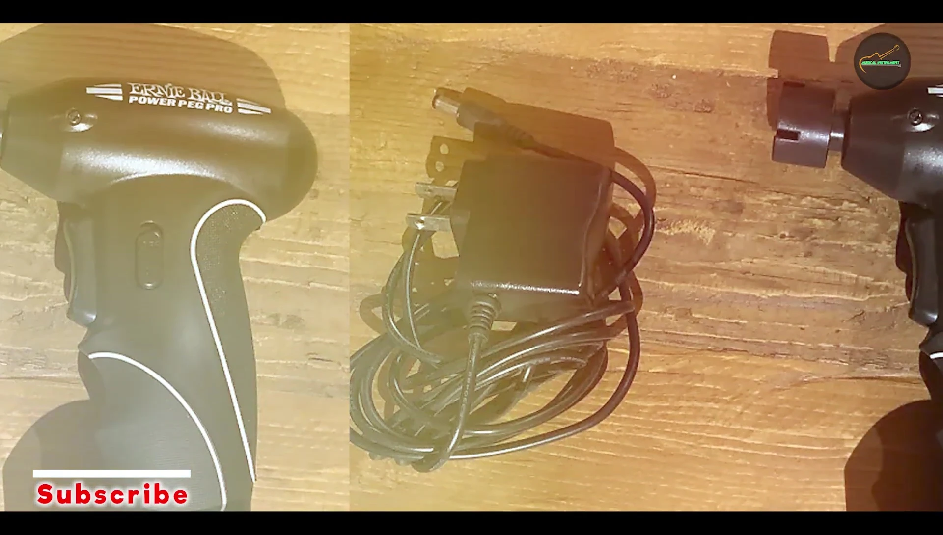 Close-up of the motorized head of the Ernie Ball Power Peg Pro.