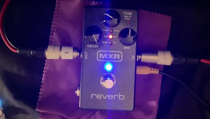 Adjust Mix control for the amount of reverb effect (around 50% works well).