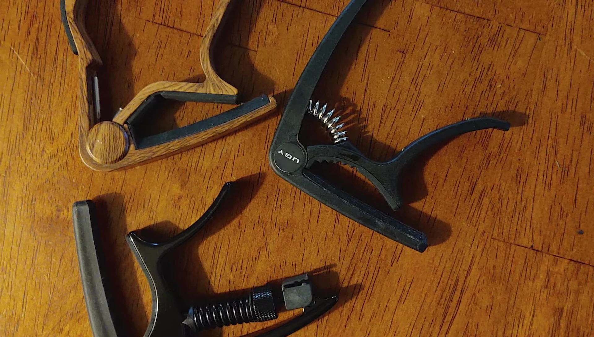 D'Addario Planet Waves NS Tri-Action Capo tension adjustment detail
