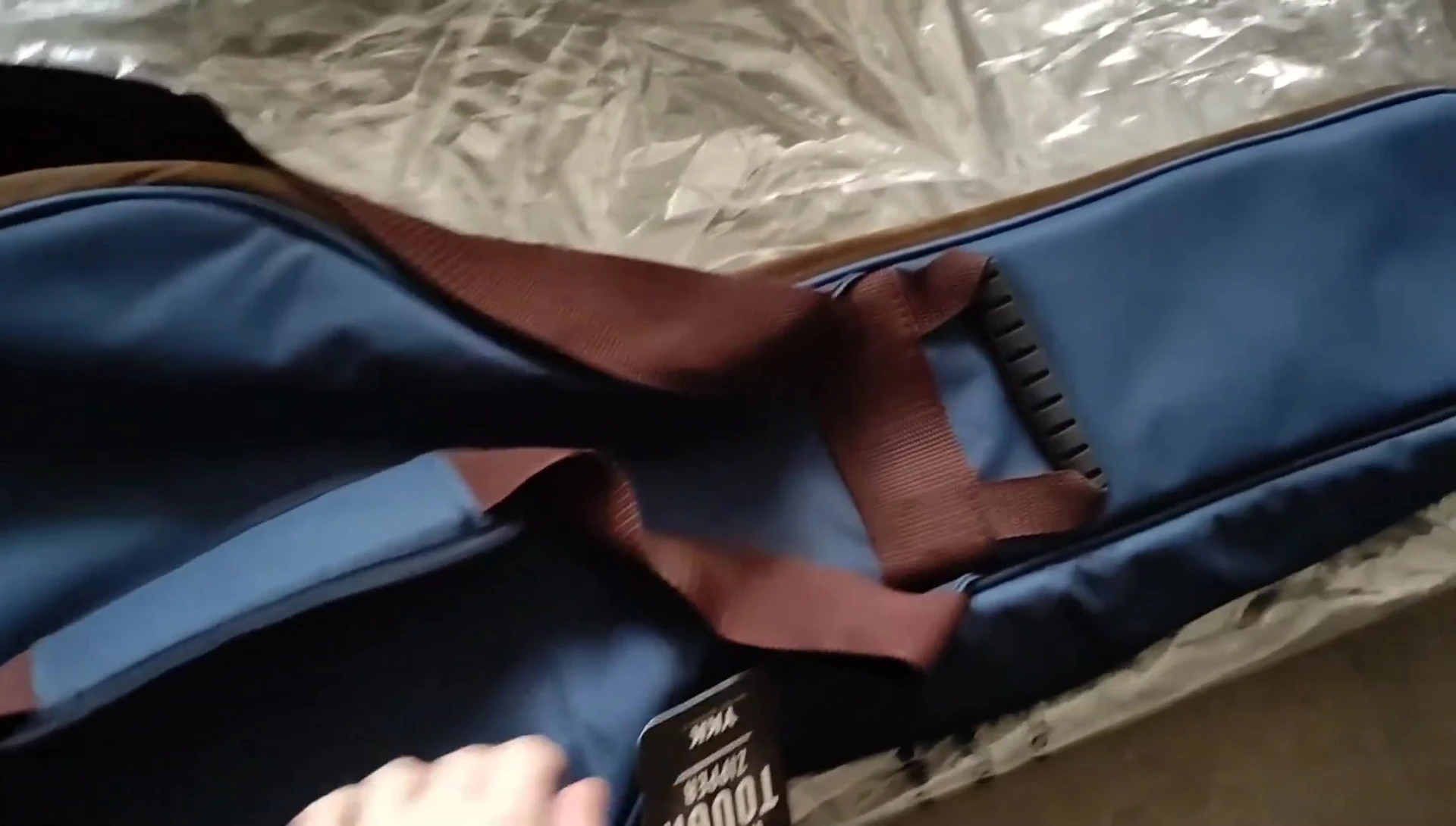 Back of the bag showing padding