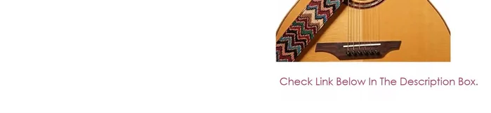 Number 2: Amimu Chevron Guitar Strap. Features chevron jacquard weave pattern, double-layered pure cotton material, double-layered premium leather ends, adjustable length (36-62 inches), and includes headstock button, tie lace, and rubber strap blocks.