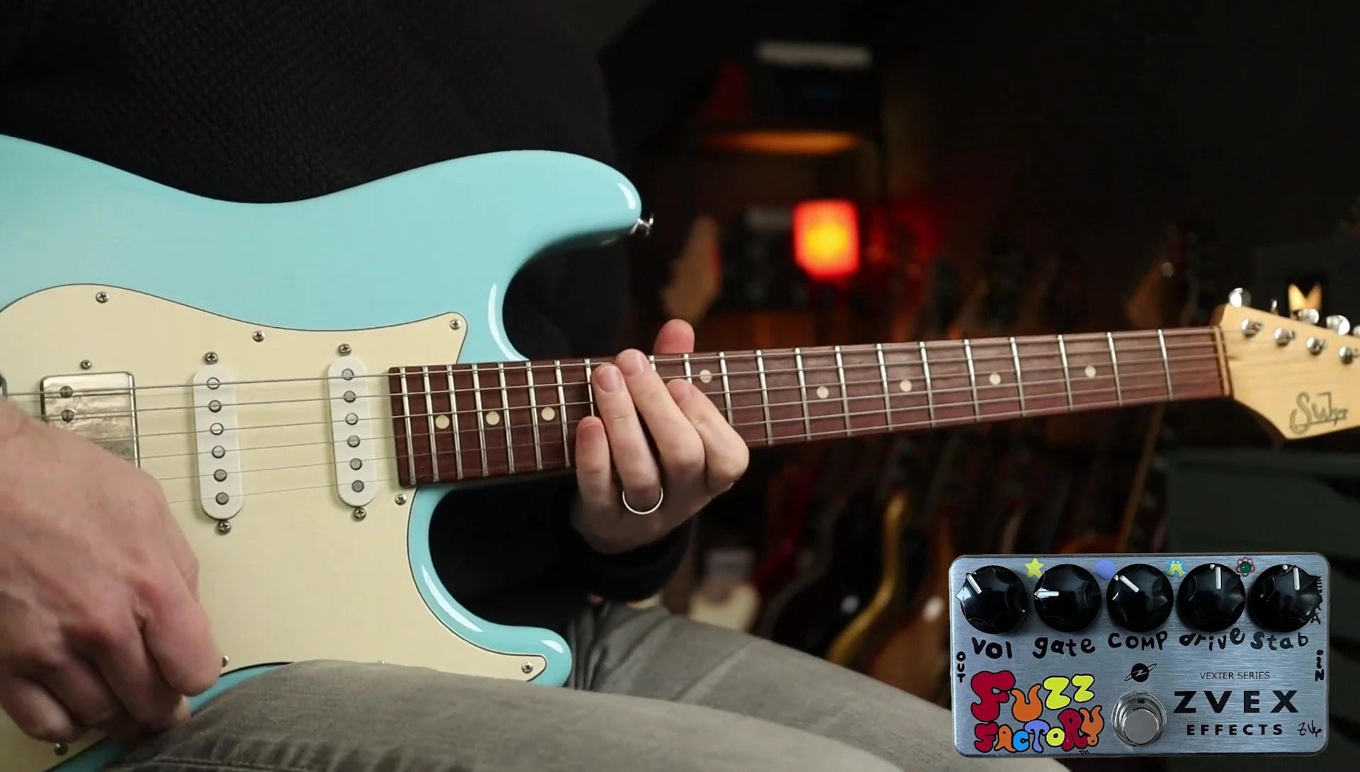 Fuzz Factory settings for Blur-like tone (humbucker)
