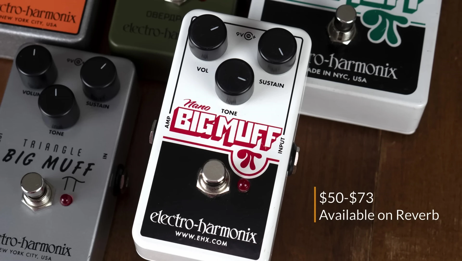 The Triangle Big Muff Pi reissue pedal