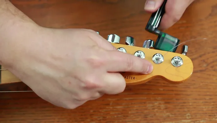 Repeat for all strings.