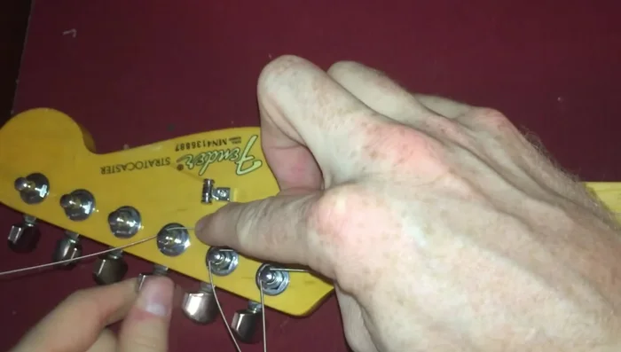 Repeat steps 2-6 for all strings.