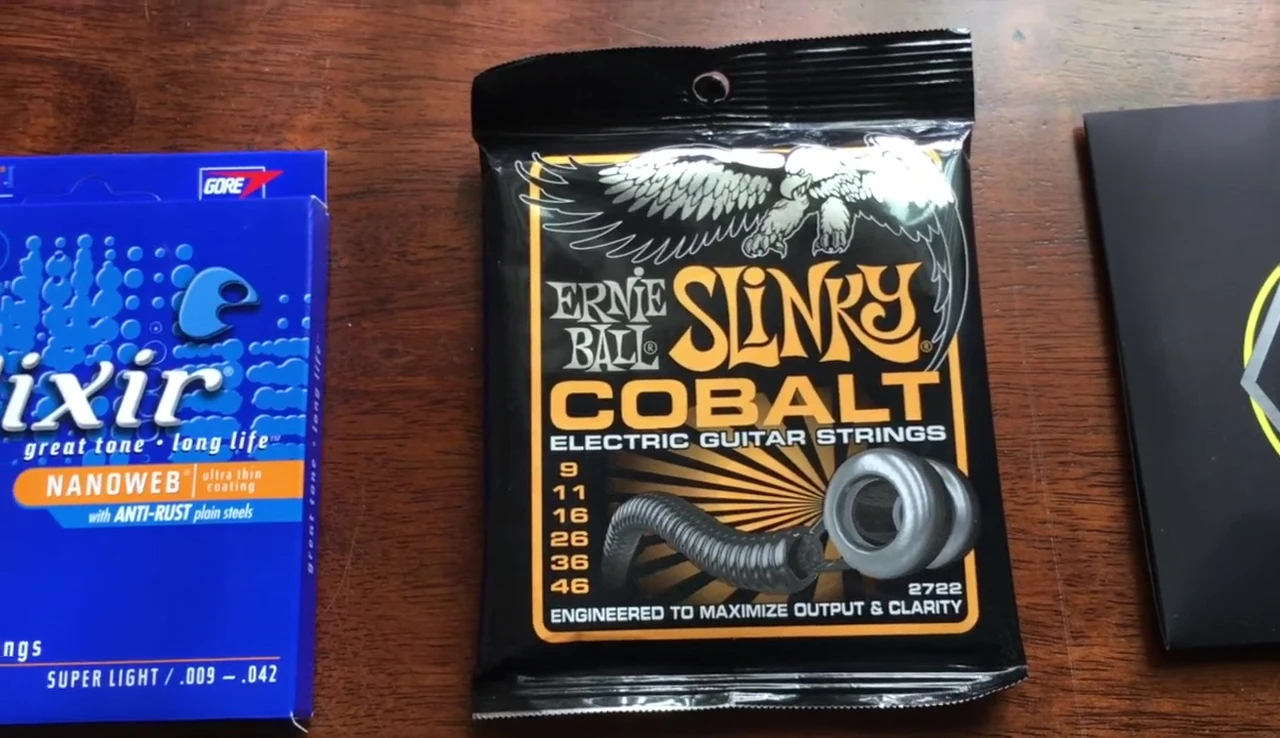 Screenshot showing the 9-46 gauge strings