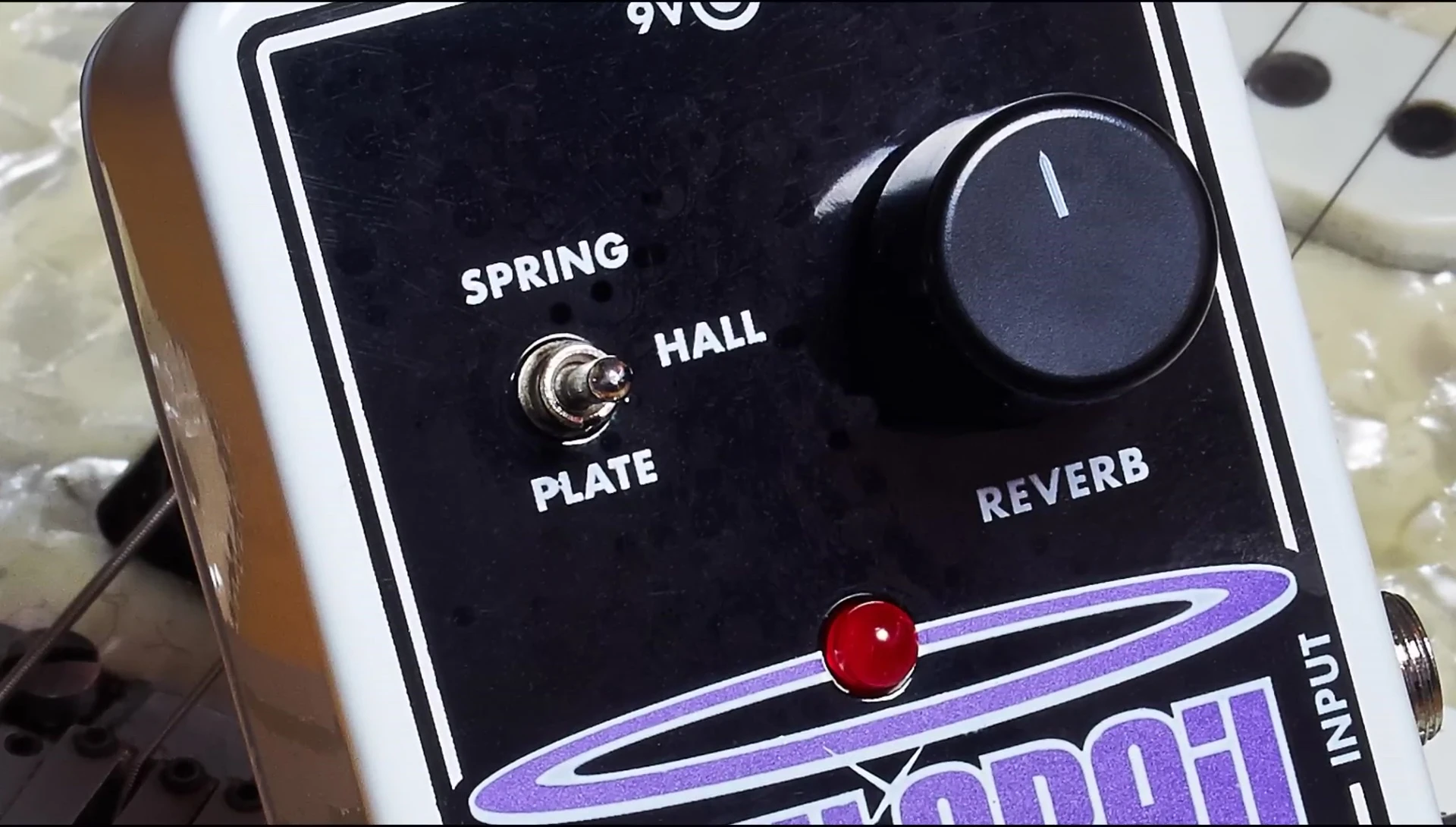Guitarist demonstrating the Plate Reverb sound.