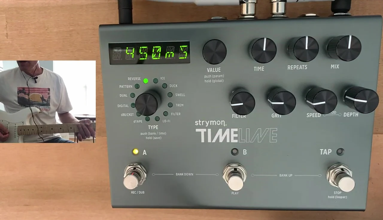 Reverse delay demonstration.
