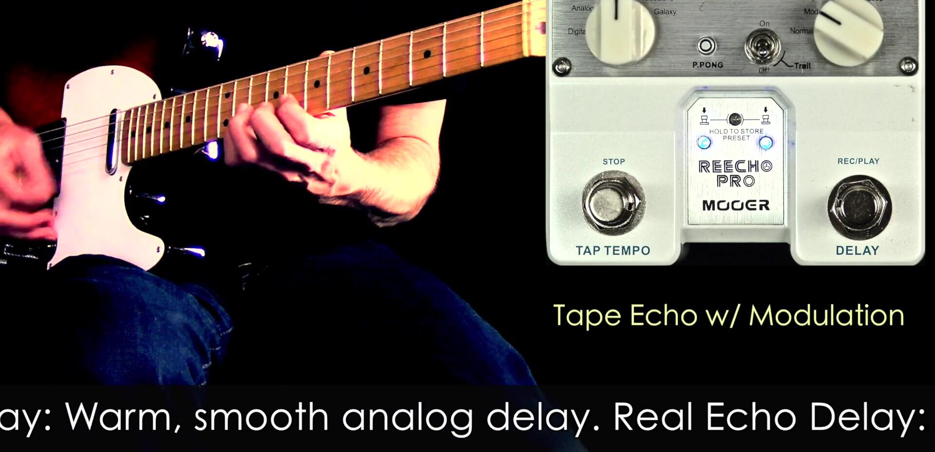 Demonstration of different delay modes on the Reecho Pro