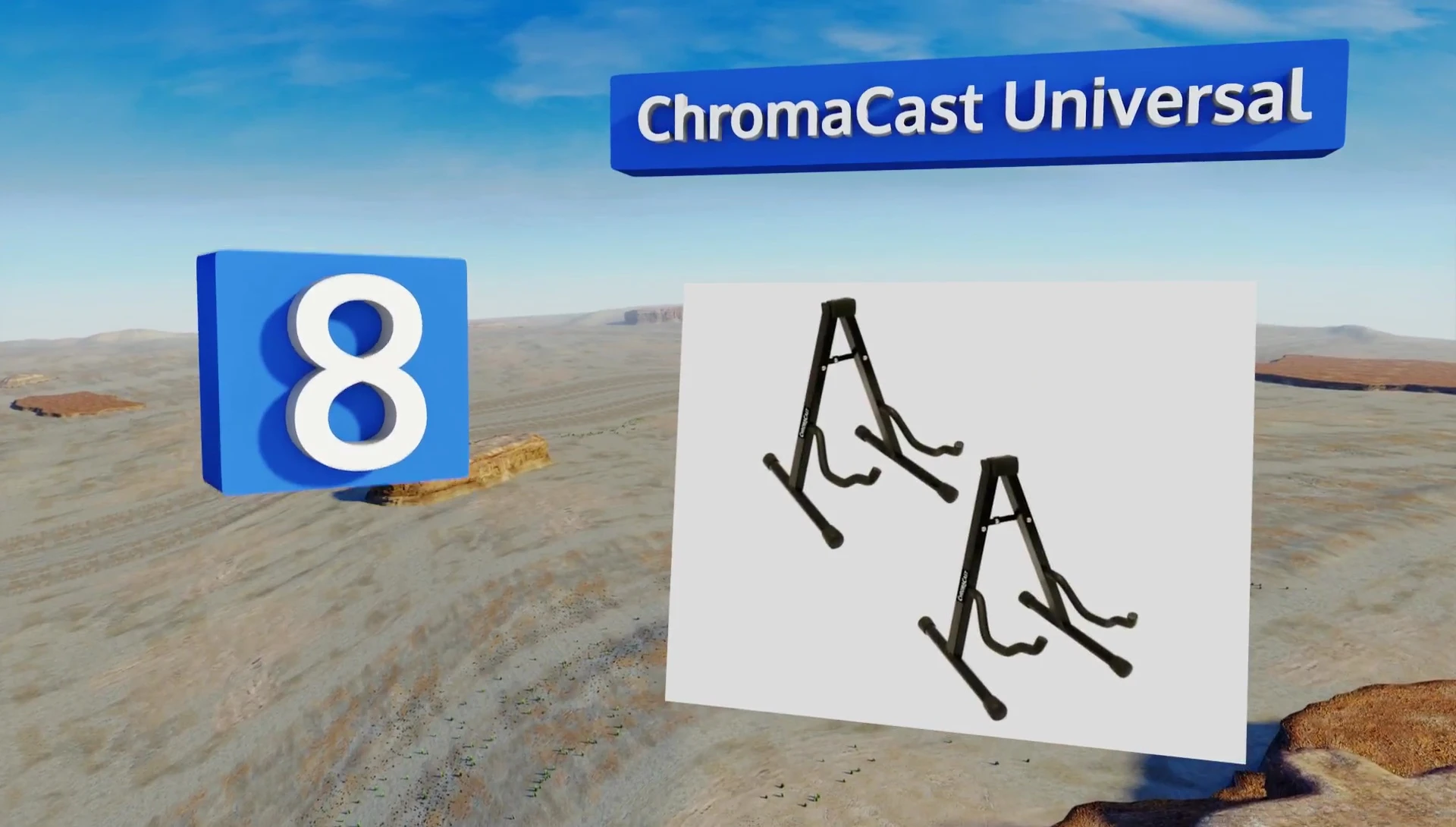 ChromaCast stand showing rubber feet.