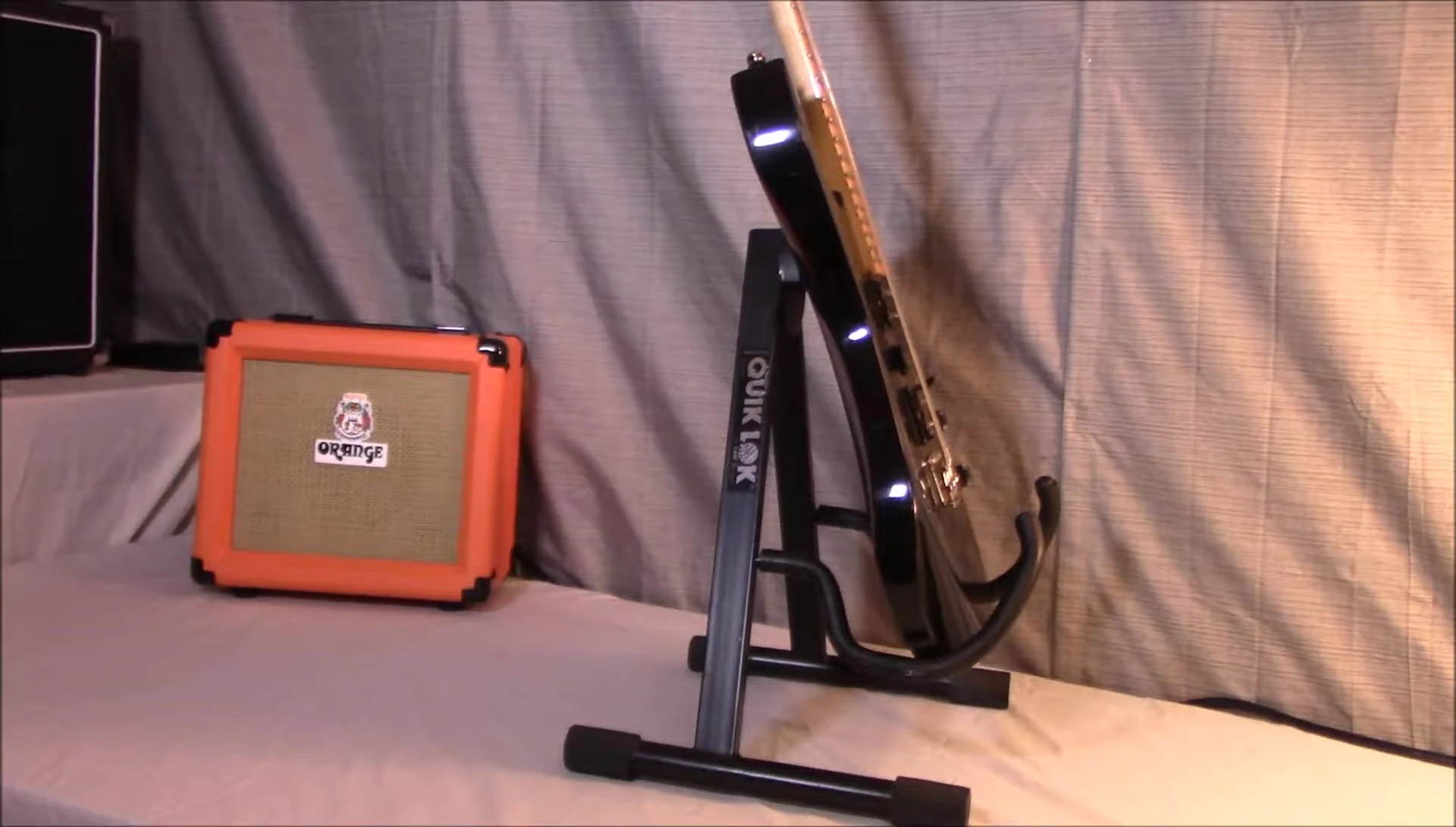 The stand fully assembled, showcasing its simple design