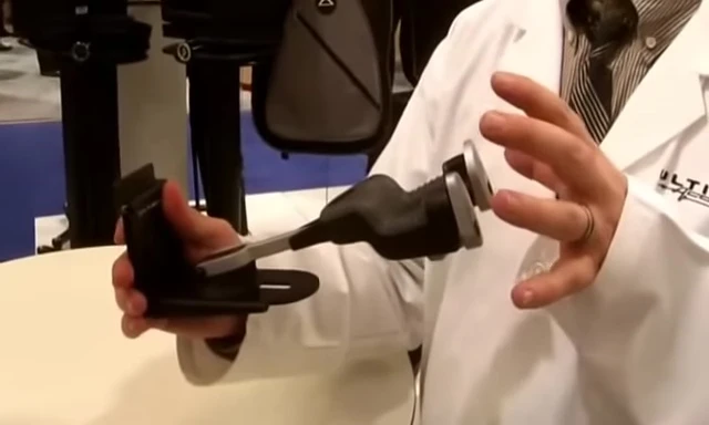 The GS10 Pro wall mount being demonstrated
