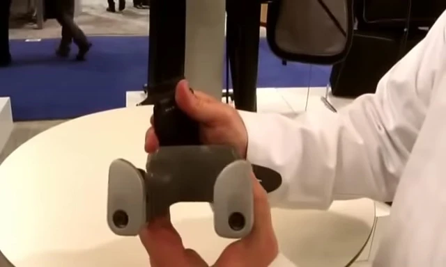 Demonstrating the angle adjustment feature