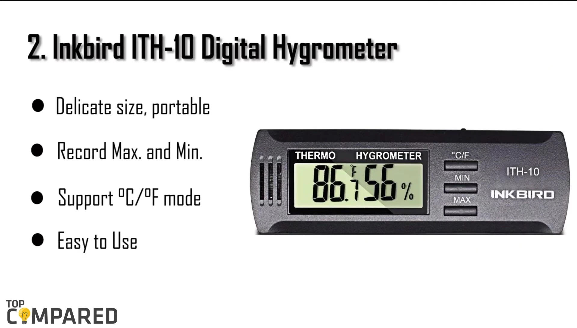The Incbird ITH-10 Digital Hygrometer