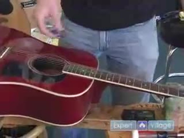 Pull the old string off the post.