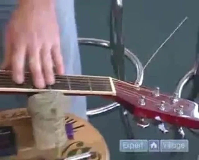 Cut off the excess string.