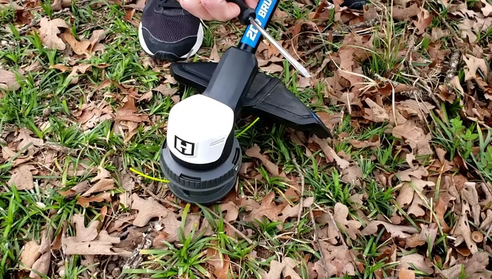 Remove the battery from your weed eater.