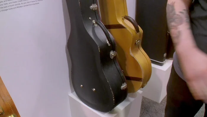 Shellac the tweed and use an aging agent to enhance the vintage appearance.