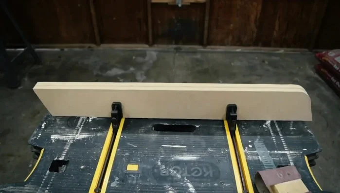 Remove the template and sand all matching pieces together until smooth.