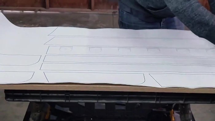 Prepare the template and cut the MDF.