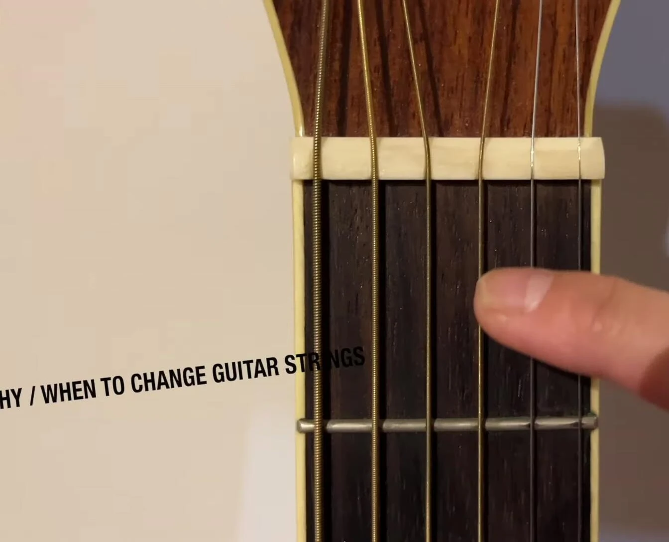 Image showing the reasons for changing guitar strings