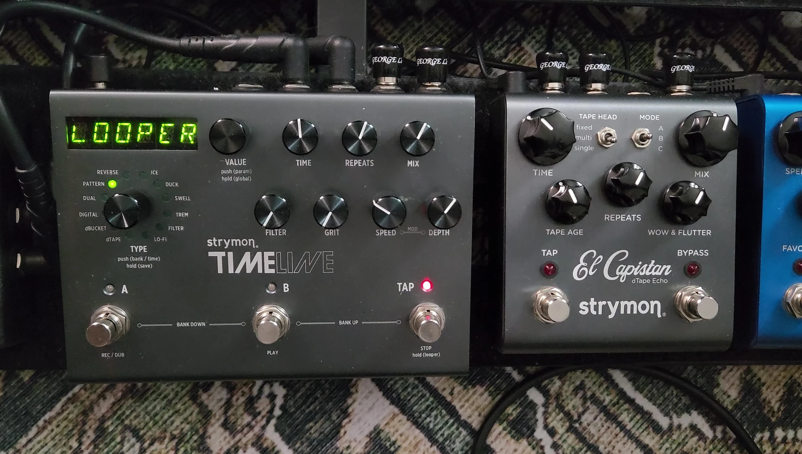 Strymon Timeline looper in action