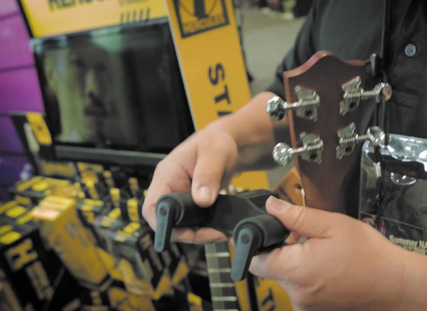 Close-up of the new sleeves designed for narrower instruments.